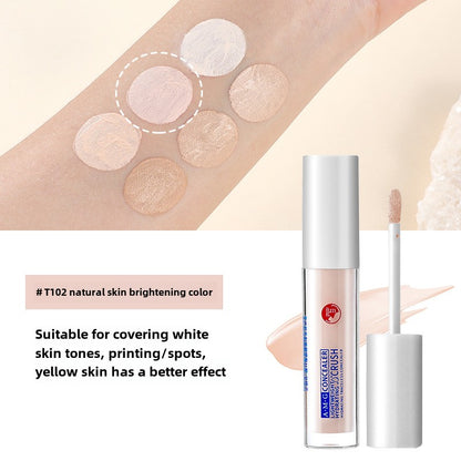 AMG long-lasting concealer covers dark circles, acne marks and spots without makeup removal or powder sticking. It is sweat-proof, oil-controlling and concealer-covering 