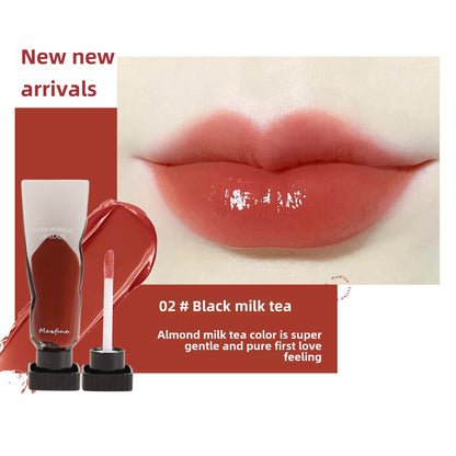 Maxfine black mirror water gloss lip glaze moisturizing mirror lip glaze is not easy to fade color makeup cross-border cosmetics 