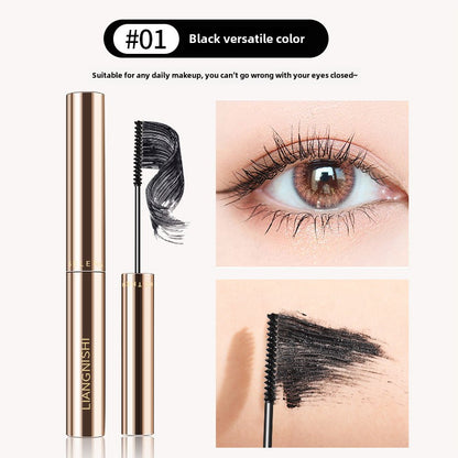 Jingnishi curling mascara long-lasting thick and long light waterproof and sweat-proof color mascara 