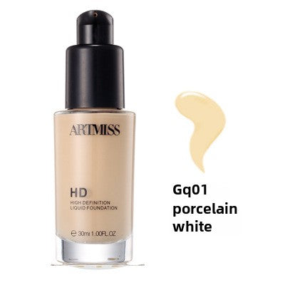 HD nude flawless liquid foundation oil control long-lasting skin care foundation liquid foundation concealer long-lasting no makeup spot 