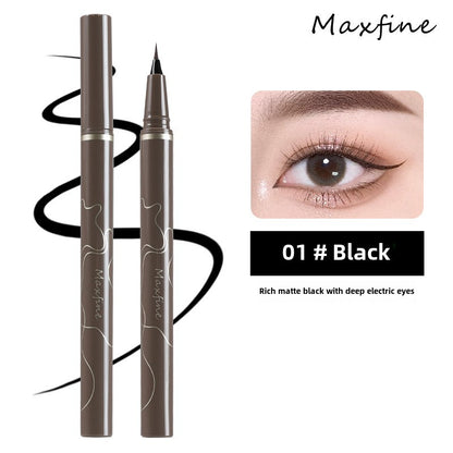 Maxfine ultra-fine eyeliner waterproof, non-smudge makeup, sweat-proof, quick-drying, long-lasting brown eyebrow pen wholesale 