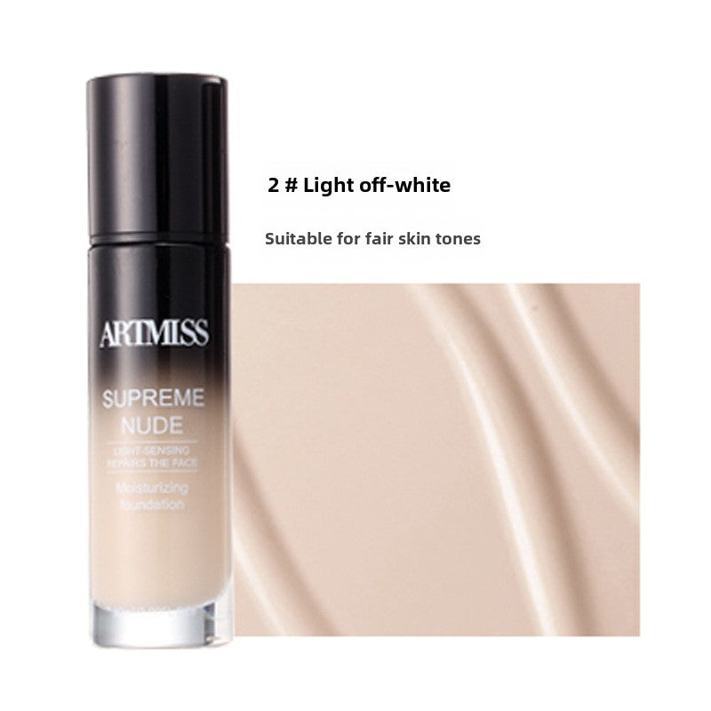 ARTMISS Moisturizing Liquid Foundation Natural Lasting Foundation Flawless Covering Invisible Pores Liquid Foundation အိမ်တွင်းထုတ်ကုန်များ၊ 