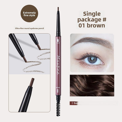 Maxfine Morandi ultra-fine double-headed eyebrow pencil wholesale waterproof and sweat-proof smudge-dyeing long-lasting natural and smooth