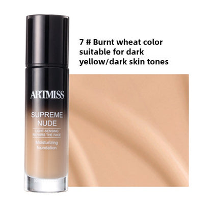 ARTMISS Moisturizing Liquid Foundation Natural Lasting Foundation Flawless Covering Invisible Pores Liquid Foundation အိမ်တွင်းထုတ်ကုန်များ၊ 