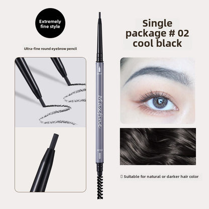 Maxfine Morandi ultra-fine double-headed eyebrow pencil wholesale waterproof and sweat-proof smudge-dyeing long-lasting natural and smooth