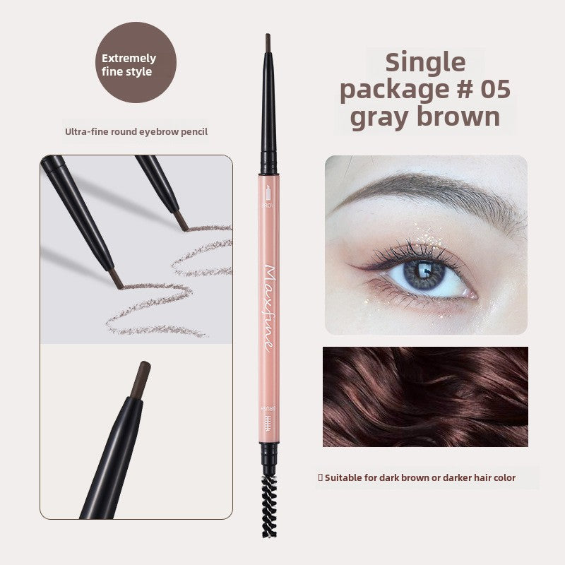 Maxfine Morandi ultra-fine double-headed eyebrow pencil wholesale waterproof and sweat-proof smudge-dyeing long-lasting natural and smooth