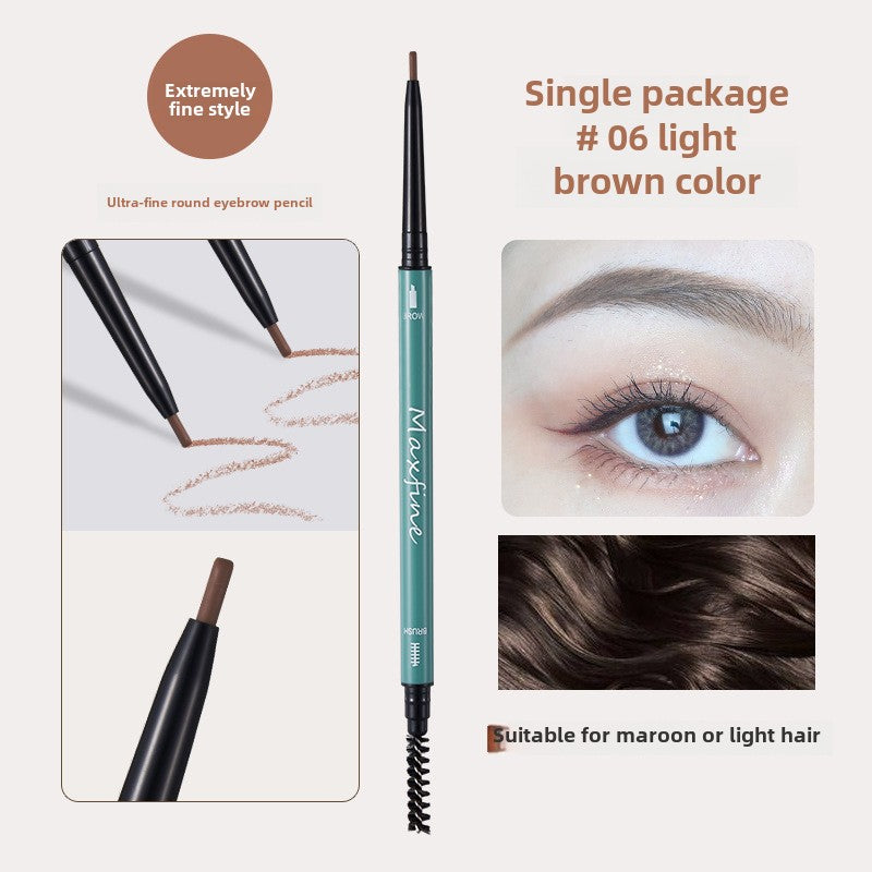 Maxfine Morandi ultra-fine double-headed eyebrow pencil wholesale waterproof and sweat-proof smudge-dyeing long-lasting natural and smooth