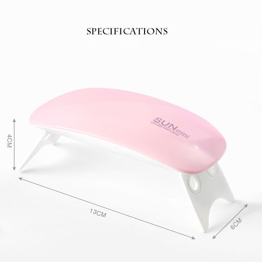 Manicure Mouse Lamp Mini Phototherapy Machine Nail Polish Nail Polish Dryer LED Portable Baking Light Therapy Lamp လက်ကား 