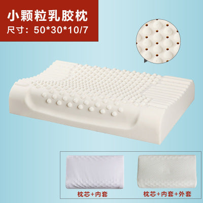 Thai Latex Pillow Small Particle Massage Pillow 6--18 Years Old Middle-aged and Big Children Suitable for Massage 