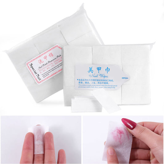 Nail remover cotton, nail remover cotton fiber thickened nail polish remover towel, hard nail polish pad, nail cleaning tools and supplies 