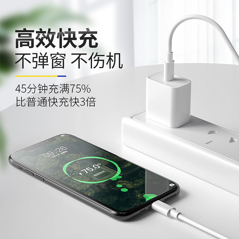 Apple PD အမြန်အားသွင်း 30W အားသွင်းကိရိယာ iphone13 xs 14pro PD20W စစ်မှန်သော ဆီလီကွန်ဒေတာကေဘယ်အတွက် သင့်တော်သည်