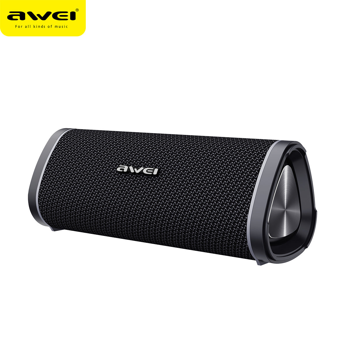 AWEI uses dimensional dual-speaker Bluetooth speaker IPX7 waterproof woven appearance outdoor portable subwoofer wireless audio 