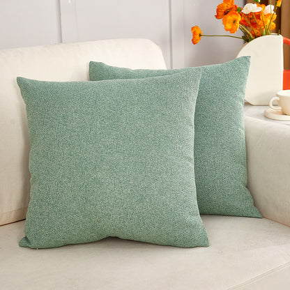 Nordic style solid color cotton linen pillowcase living room sofa cushion office waist back pillow bedside large backrest pillow 