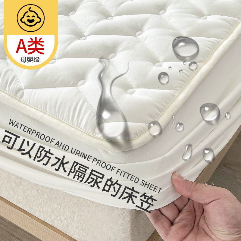 Amazon cross-border waterproof bed sheet bed cover quilted single piece wholesale Simmons mattress protector fully surrounded 