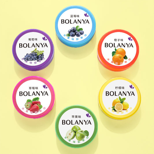 BOLANYA oil-based nail polish remover pads, fruity nail polish remover pads, manicure cleaning pads, nail polish remover pads 