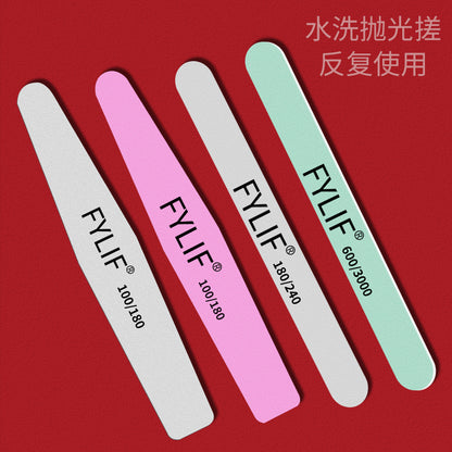 Manicure nail file with printed diamond-shaped manicure washboard grinding strip polishing strip high-quality emery strip wholesale 