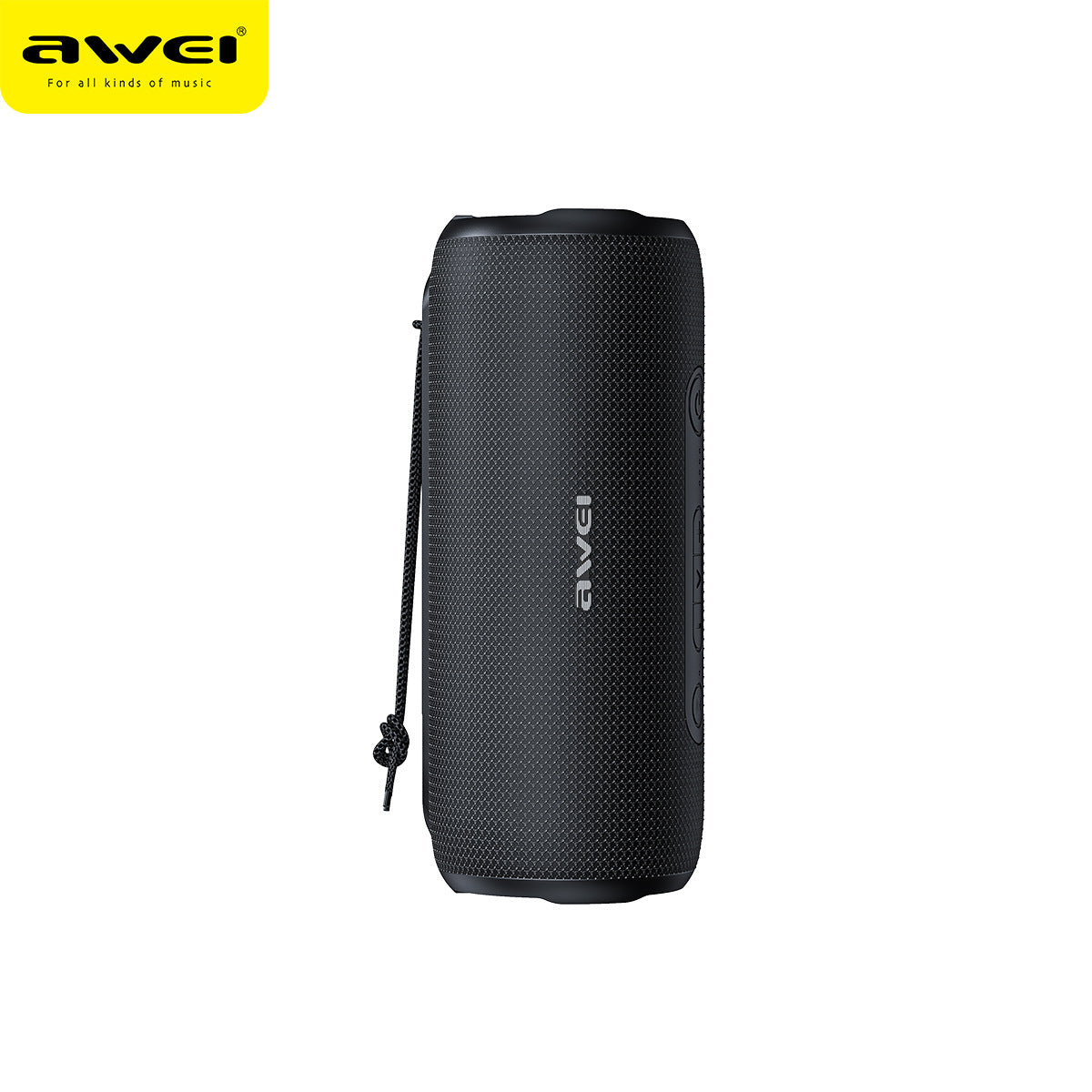 AWEI uses dimensional dual-speaker Bluetooth speaker IPX7 waterproof woven appearance outdoor portable subwoofer wireless audio 