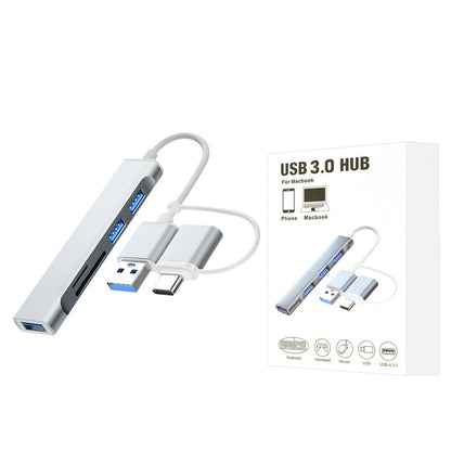 USB Extender 3.0 Set Splitter Adapter Type-C Laptop Expansion Dock One Four HUB ကို ဆွဲထည့်ပါ