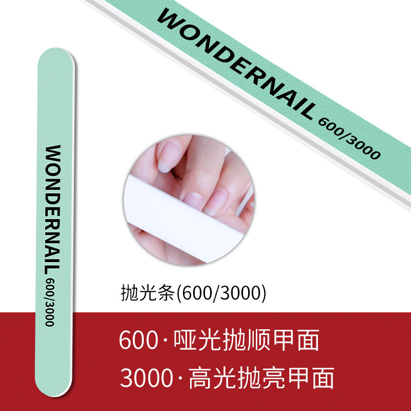 Manicure strips, manicure, nail trimming, double-sided polishing, diamond-shaped sand strips, polishing strips, manicure tool rubbing strips 