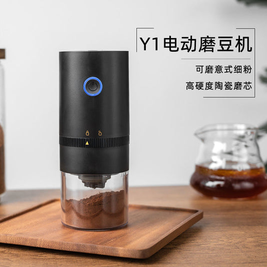 Cross-border supply portable electric coffee grinder USB rechargeable coffee grinder electric coffee grinder small coffee machine 