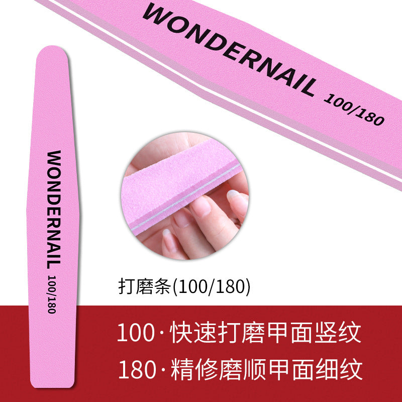 Manicure strips, manicure, nail trimming, double-sided polishing, diamond-shaped sand strips, polishing strips, manicure tool rubbing strips 