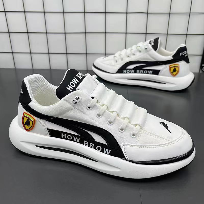 2023 new men's shoes summer all-match breathable slip-on small white shoes men's casual sports shoes men's trendy men 