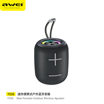 AWEI用维新款户外便携蓝牙音箱Y526炫彩灯光效果HiFi音质蓝牙音响